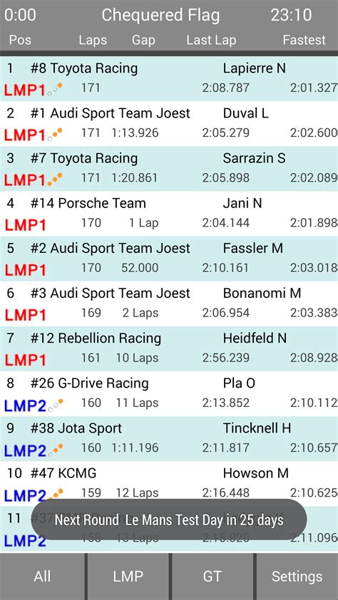 24hr le mans live timing.